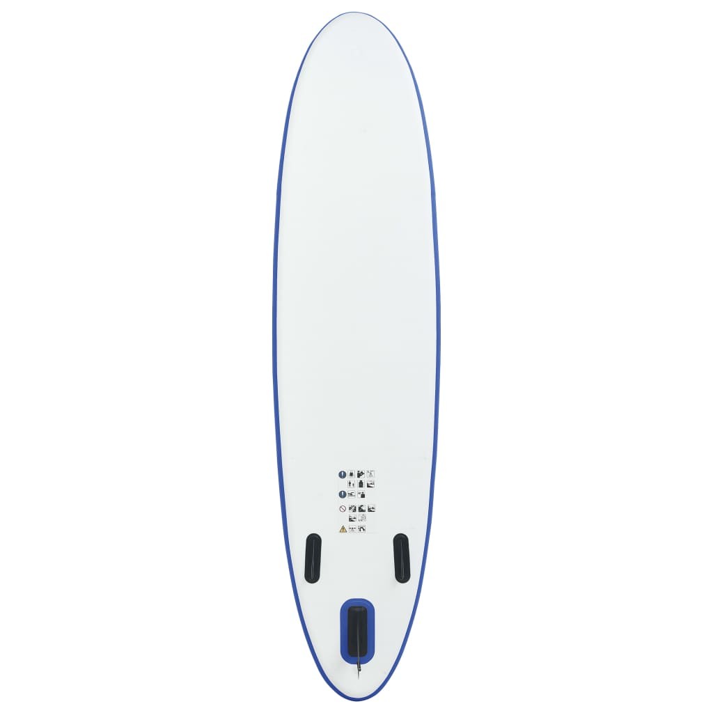 Inflatable Stand Up Paddleboard Set Blue and White